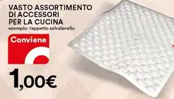 Ipercoop VASTO ASSORTIMENTO DI ACCESSORI PER LA CUCINA  esempio: tappetto salvalavello offerta