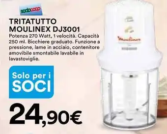 Ipercoop TRITATUTTO MOULINEX DJ3001 offerta