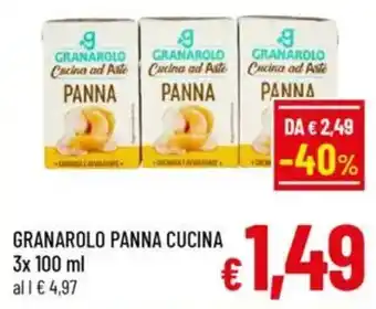 A&O Granarolo panna cucina offerta