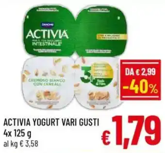 A&O Activia yogurt vari gusti offerta