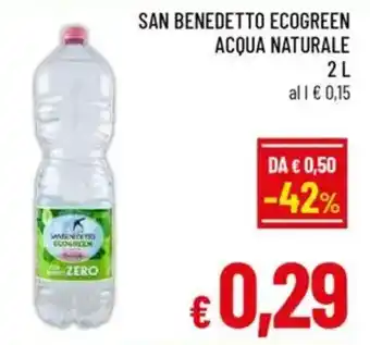 A&O San benedetto ecogreen acqua naturale offerta