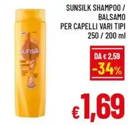 A&O Sunsilk shampoo / balsamo per capelli vari tipi offerta