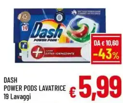 A&O Dash power pods lavatrice 19 lavaggi offerta