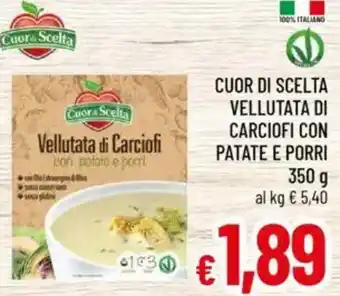 A&O Cuore scelta vellutata di carciofi con patate e porri offerta