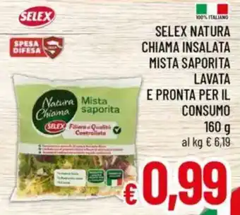 A&O Selex natura chiama insalata mista saporita lavata e pronta per il consumo offerta