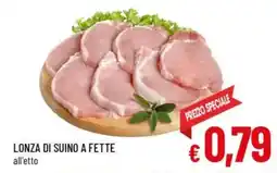 A&O Lonza di suino a fette all'etto offerta