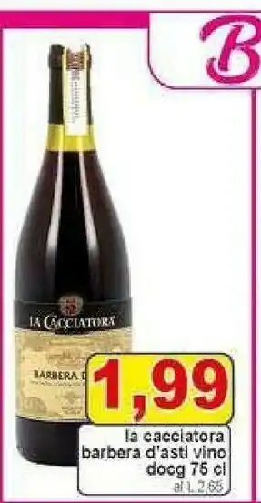 Pewex La cacciatora barbera asti vino docg offerta