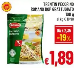 A&O Trentin pecorino romano dop grattugiato offerta