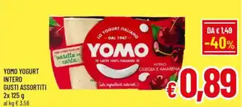 A&O Yomo yogurt intero gusti assortiti offerta