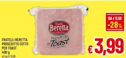 A&O Fratelli beretta prosciutto cotto per toast offerta