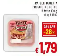 A&O Fratelli beretta prosciutto cotto 8 fette offerta