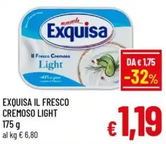 A&O Exquisa il fresco cremoso light offerta