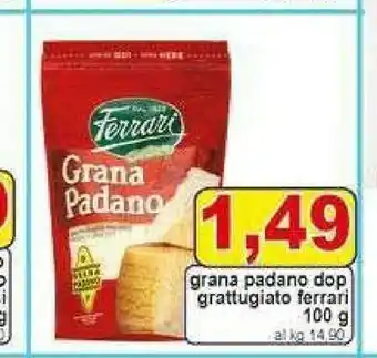 Pewex Grana padano dop grattugiato 100 g offerta