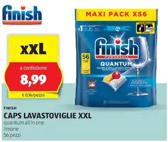 ALDI Finish caps lavastoviglie xxl offerta