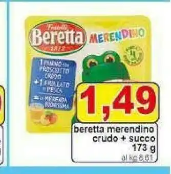 Pewex Merendino crudo + succo offerta