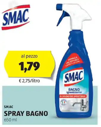 ALDI Smac spray bagno offerta