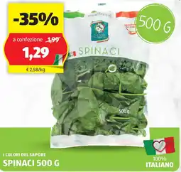 ALDI I colori del sapore spinaci offerta