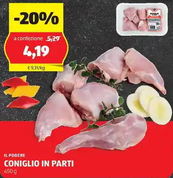 ALDI Il podere coniglio in parti offerta