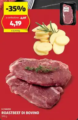 ALDI Il podere roastbeef di bovino offerta