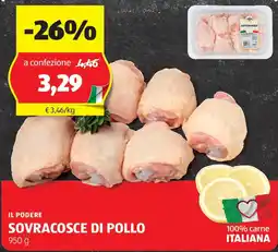 ALDI Il podere sovracosce di pollo offerta