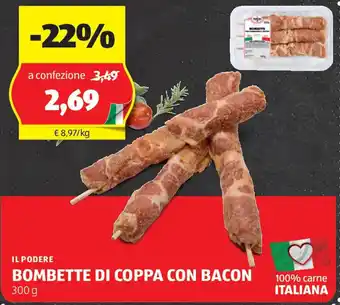 ALDI Il podere bombette di coppa con bacon offerta