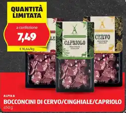 ALDI Alpika bocconcini di cervo/cinghiale/capriolo offerta