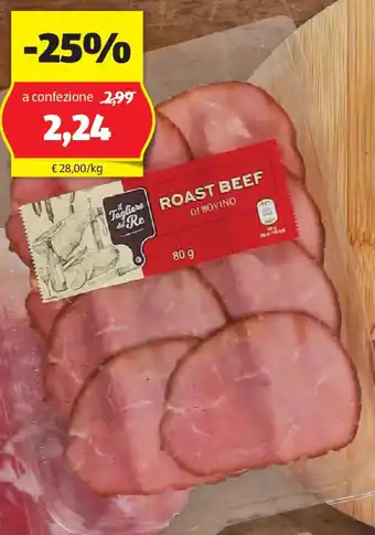 ALDI Il tagliere del re roast beef offerta