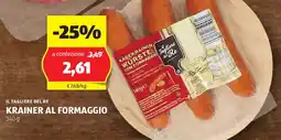 ALDI Il tagliere del re krainer al formaggio offerta