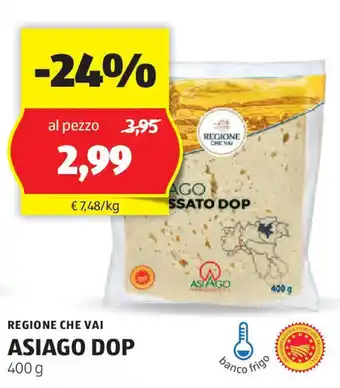 ALDI Regione che vai asiago dop offerta