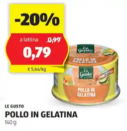 ALDI Le gusto pollo in gelatina offerta