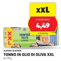 ALDI Almare seafood tonno in olio di oliva xxl offerta