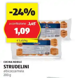 ALDI CUCINA NOBILE STRUDELINI albicocca/mela offerta