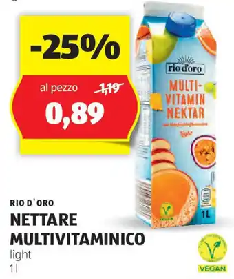 ALDI Rio d'oro nettare multivitaminico offerta