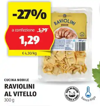 ALDI Cucina nobile raviolini al vitello offerta