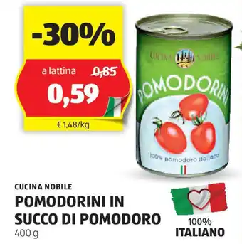 ALDI Cucina nobile pomodorini in succo di pomodoro offerta