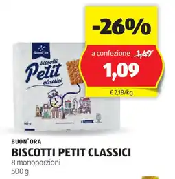 ALDI Buon'ora biscotti petit classici offerta