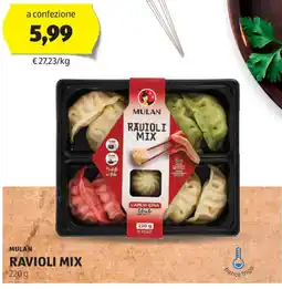 ALDI Mulan ravioli mix offerta