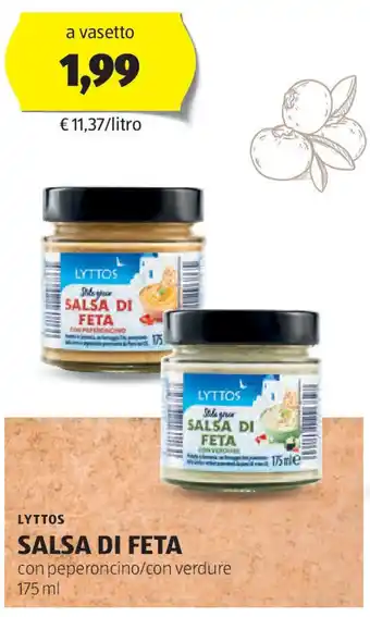 ALDI Lyttos salsa di feta offerta