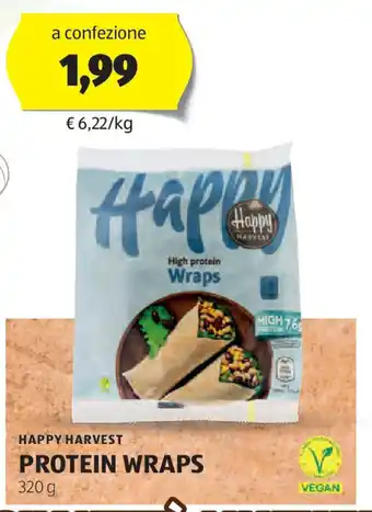 ALDI Happy harvest protein wraps offerta