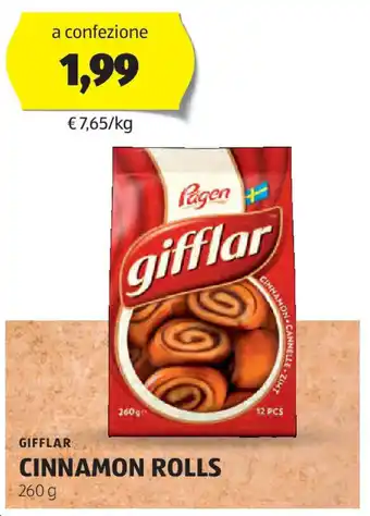 ALDI Gifflar cinnamon rolls offerta