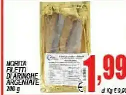 DEM Filetti di aringhe argentate offerta