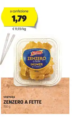 ALDI Ventura zenzero a fette offerta