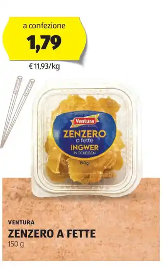 ALDI Ventura zenzero a fette offerta