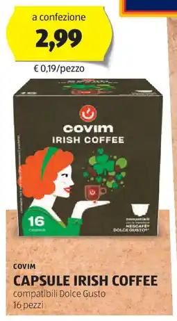 ALDI Covim capsule irish coffee offerta