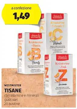 ALDI Westmister tisane offerta