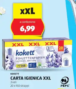 ALDI Kokett carta igienica xxl offerta