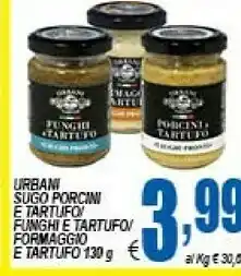 DEM Urbani tartufi - salsa tartufata tuber aestivum vitt 130 g(ml) offerta