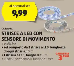 ALDI Casalux strisce a led con sensore di movimento offerta