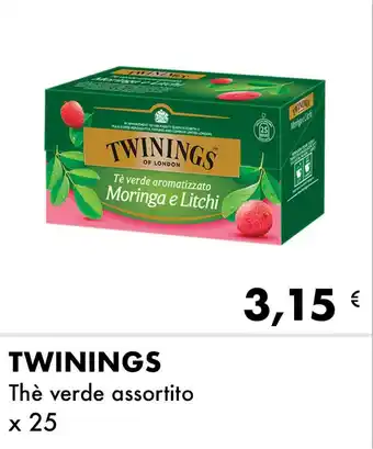 Iper Tosano TWININGS Thè verde assortito offerta