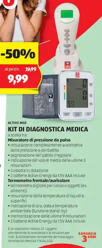 ALDI Active med kit di diagnostica medica offerta